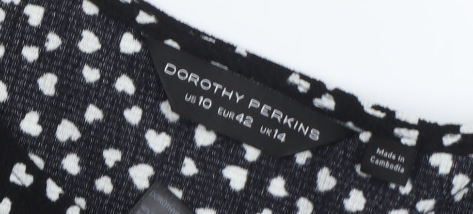 Dorothy Perkins Women's Black Shift Dress Size 14