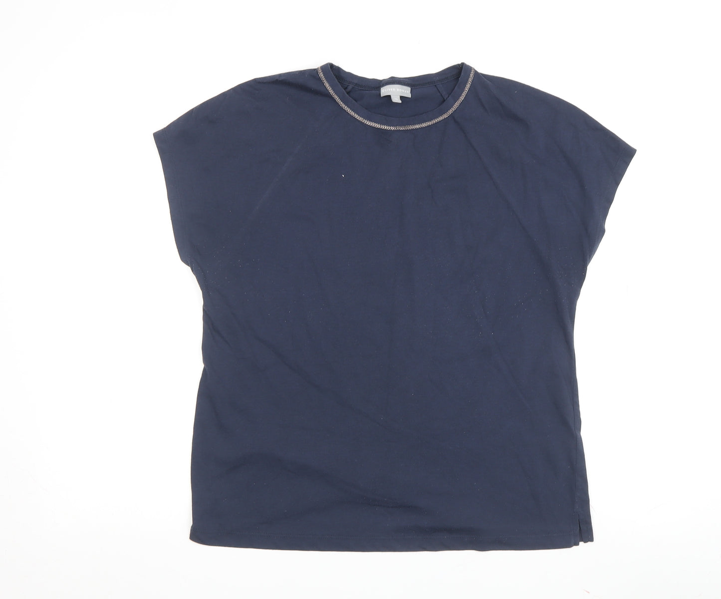 Oliver Bonas Women's Blue Basic T-Shirt Size 10