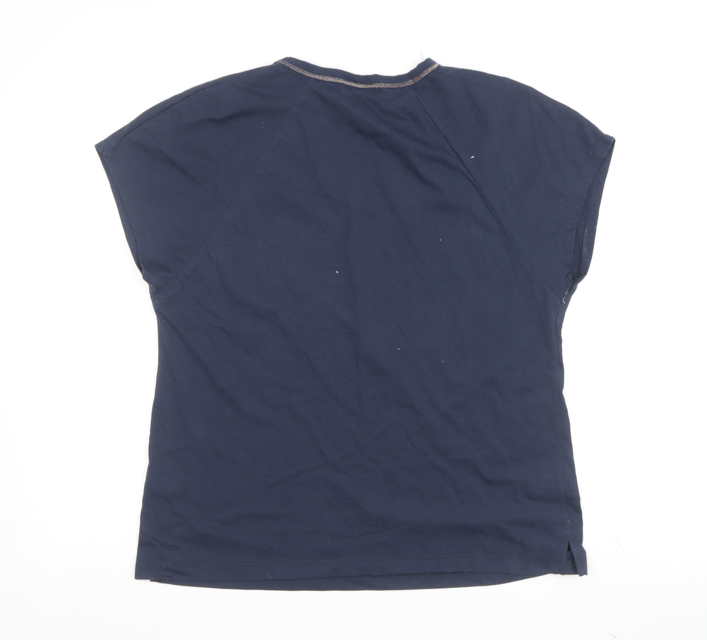 Oliver Bonas Women's Blue Basic T-Shirt Size 10