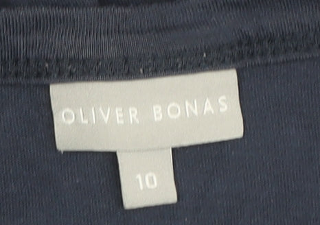 Oliver Bonas Women's Blue Basic T-Shirt Size 10