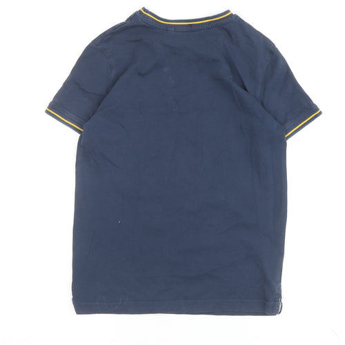 Next Boys Blue Cotton T-Shirt Crew Neck Size 8