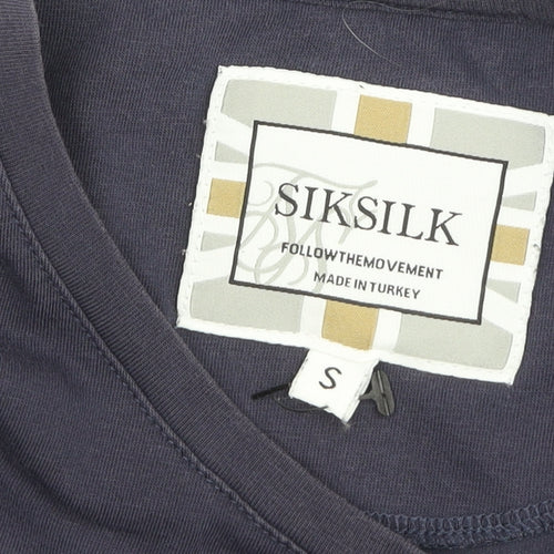 SikSilk Unisex Black T-Shirt, Short Sleeve, Size S