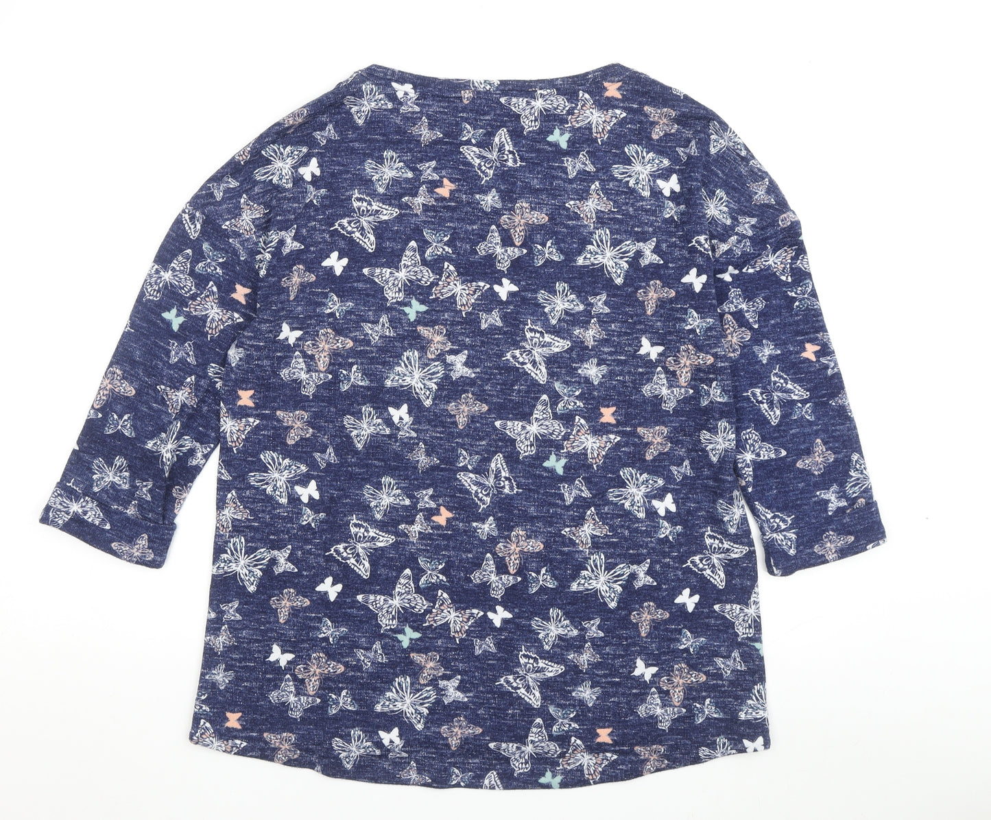 Marks and Spencer Women's Blue Butterfly Blouse Size 12