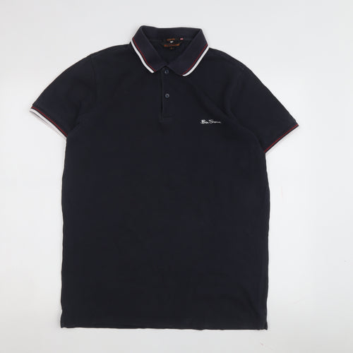 Ben Sherman Men's Black Polo Shirt Size L