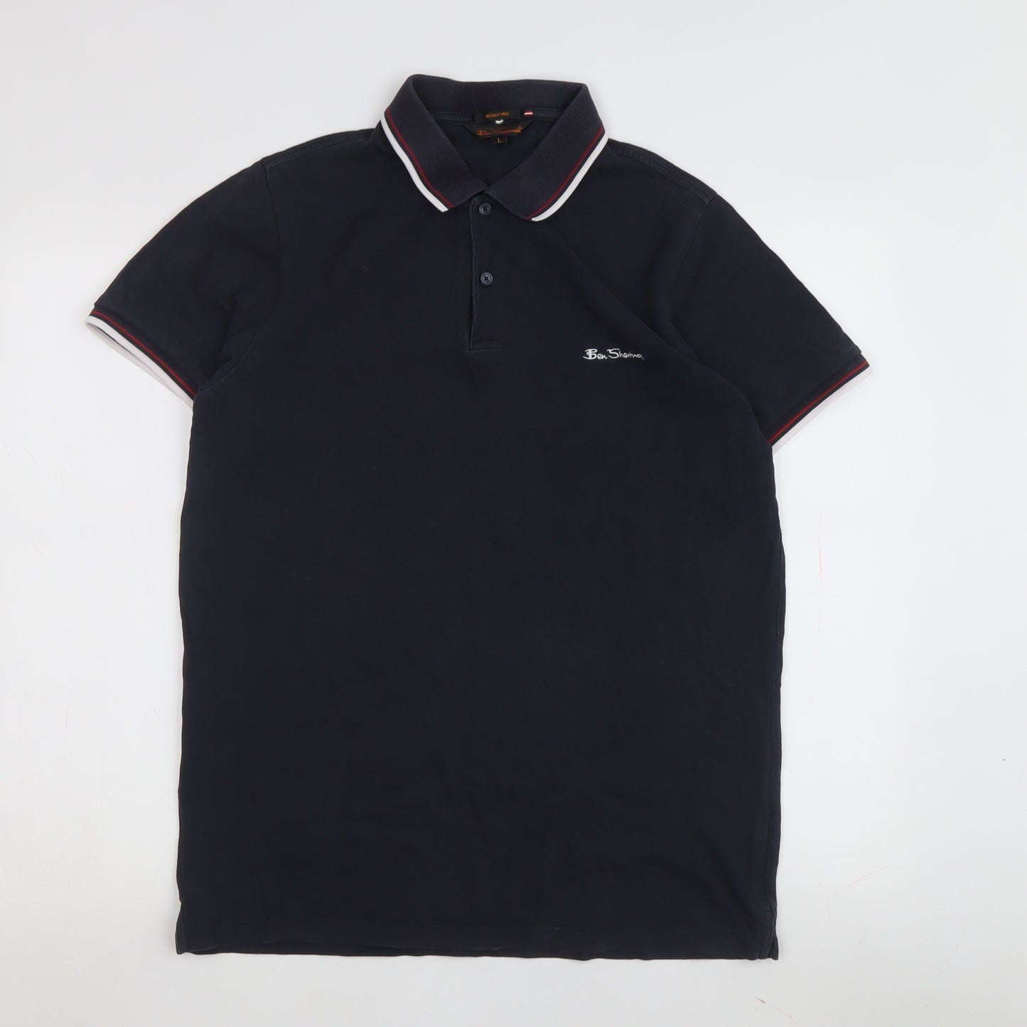Ben Sherman Men's Black Polo Shirt Size L