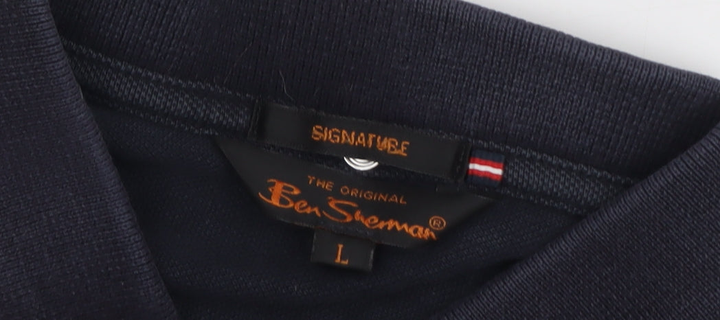 Ben Sherman Men's Black Polo Shirt Size L
