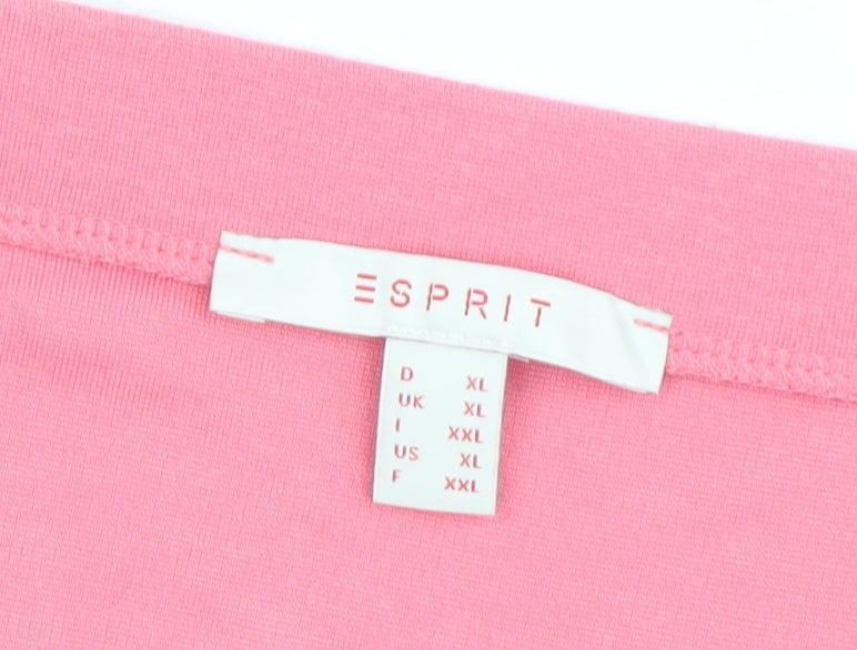 Esprit Women's Pink Flare Skirt XL - Casual Style