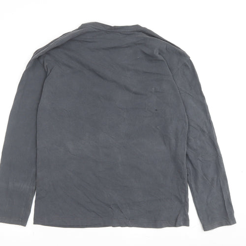 Zara Boys Grey Long Sleeve Basic T-Shirt 11-12 Years