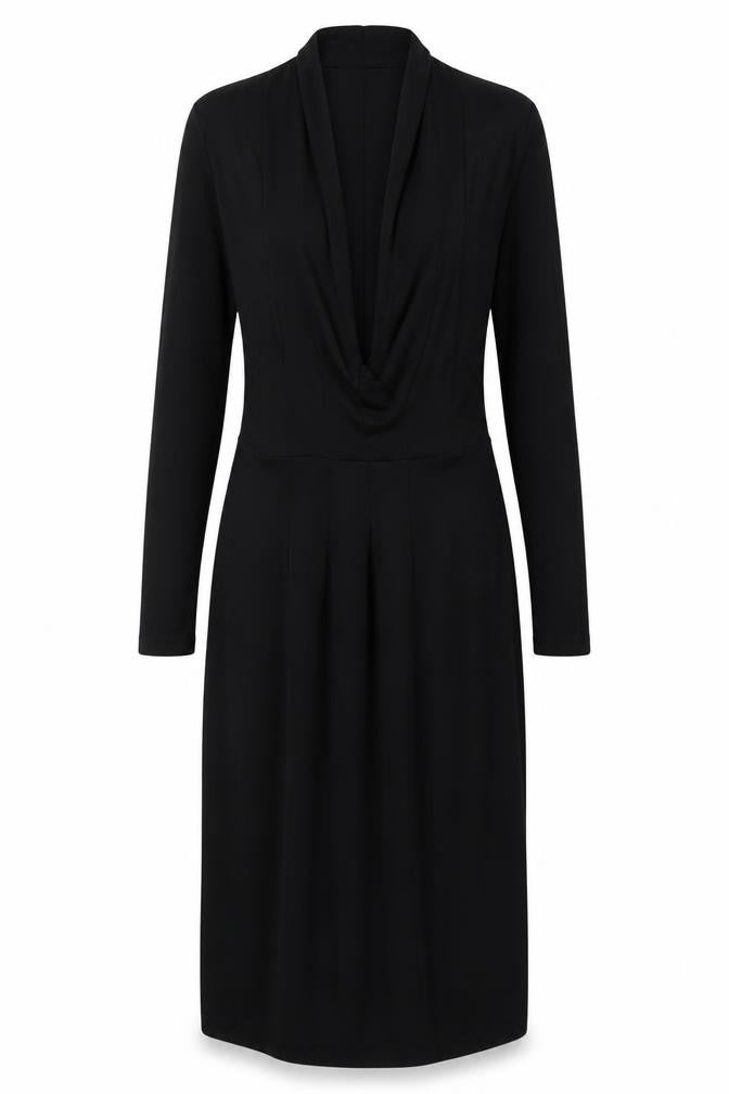& Other Stories Women's Black Bodycon Midi Dress Size 8