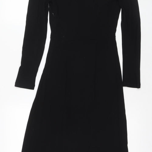 & Other Stories Women's Black Bodycon Midi Dress Size 8