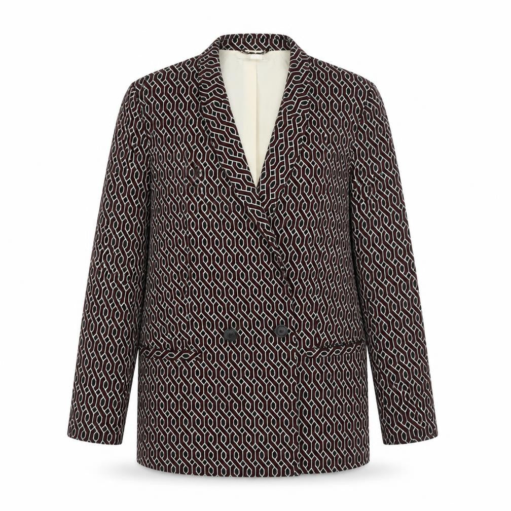 Front view of GP & J Baker x H&M Women's Multicolour Blazer, size 10