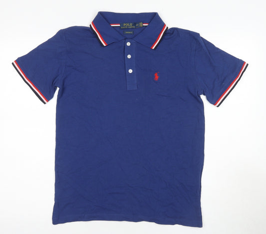 Polo Ralph Lauren Men's Blue Slim Fit Polo Shirt