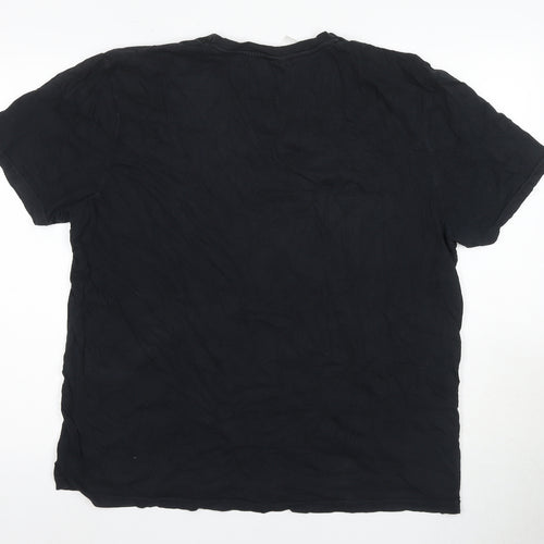 Star Wars Men's Black XL T-Shirt with C-3PO & R2-D2