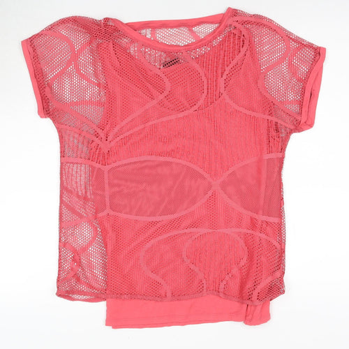 Barbara Lebek Women’s Pink Mesh Top Size 12