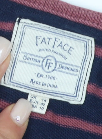 Fat Face Women's Striped Long Sleeve T-Shirt, Size 14