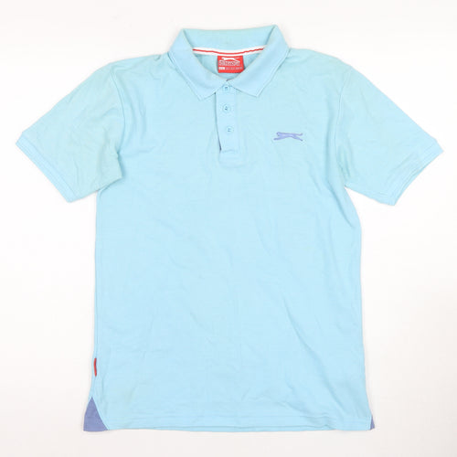Slazenger Men's Blue Polo Shirt S - Casual Summer Wear