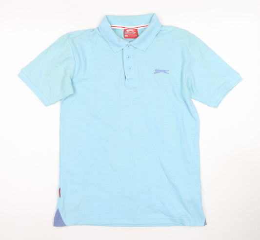 Slazenger Men's Blue Polo Shirt S - Casual Summer Wear