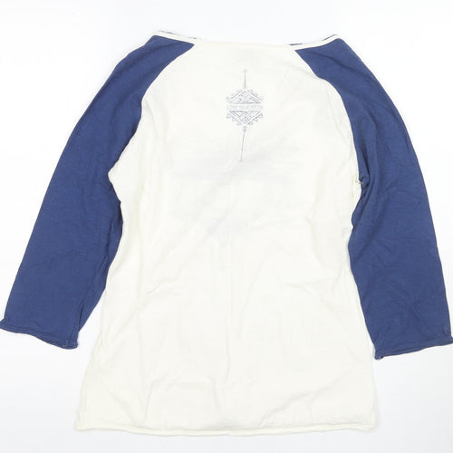 Saltrock Women's Blue Ringer T-Shirt Size 12 V-Neck