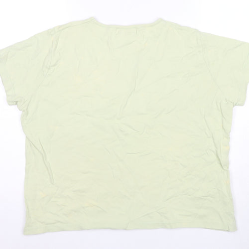EWM Women's Green T-Shirt L Basic Casual