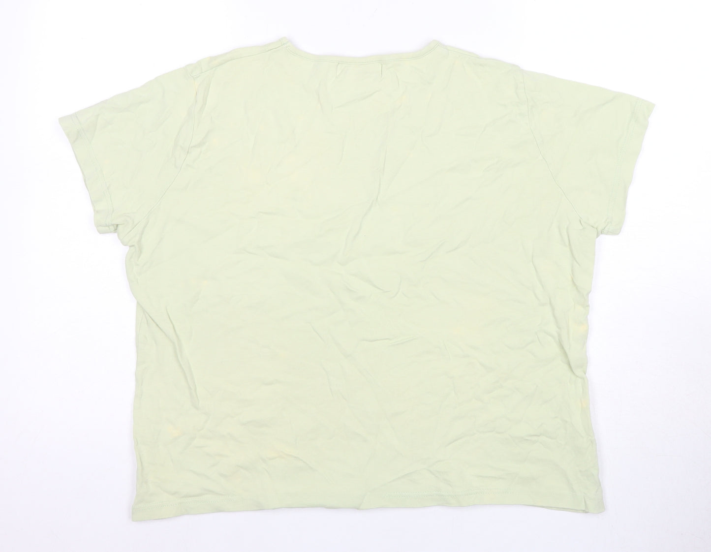 EWM Women's Green T-Shirt L Basic Casual