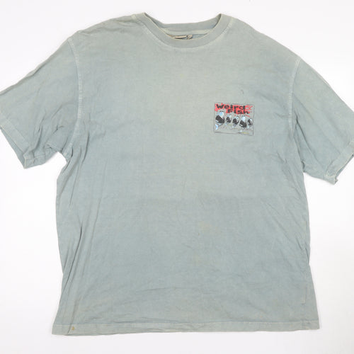 Weird Fish Men's Blue 2XL Graphic T-Shirt