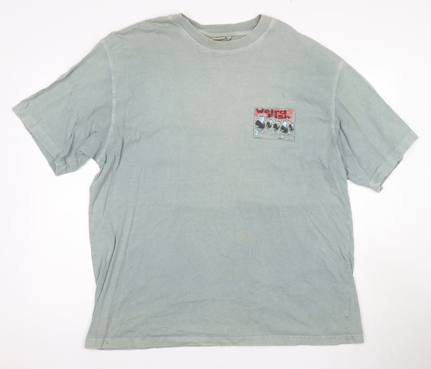 Weird Fish Men's Blue 2XL Graphic T-Shirt