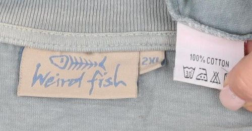 Weird Fish Men's Blue 2XL Graphic T-Shirt