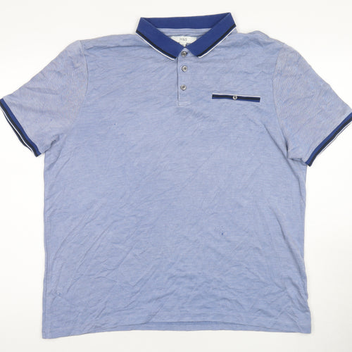 Marks and Spencer Men's Blue XL Polo Shirt