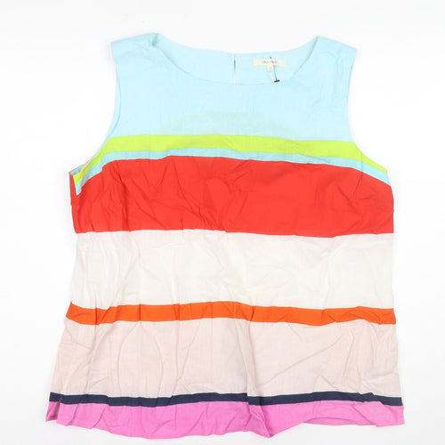 Willow Bay Women's Multicoloured Striped Tunic Blouse