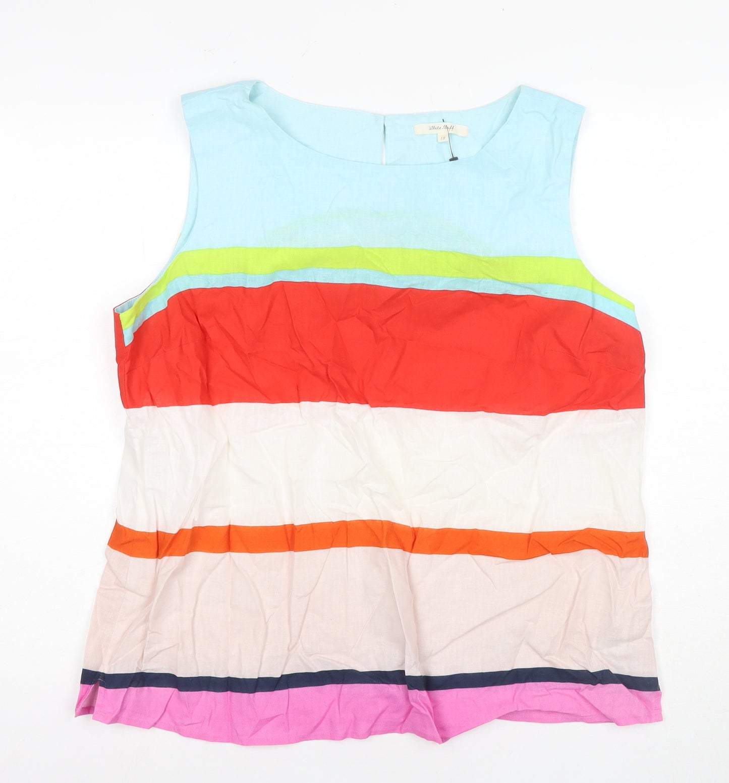 Willow Bay Women's Multicoloured Striped Tunic Blouse