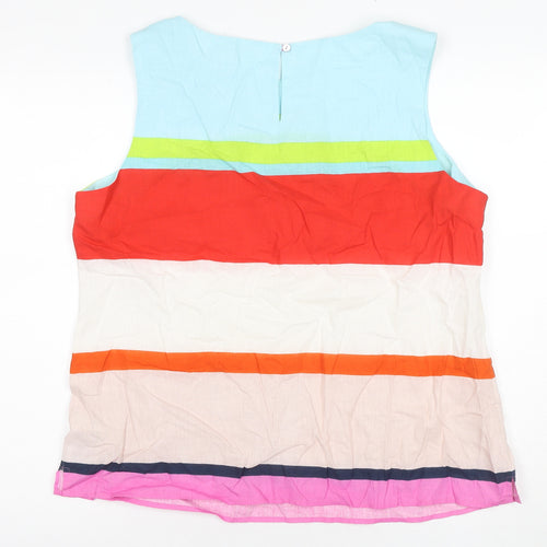 Willow Bay Women's Multicoloured Striped Tunic Blouse