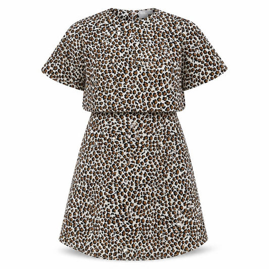 Front view of ASOS Women’s Multicoloured Animal Print A-Line Dress
