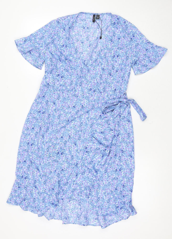 Vero Moda Women's XS Wrap Dress in Floral Multicolour