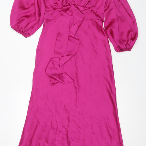 Quiz Women's Pink Long Shift Dress Size 10