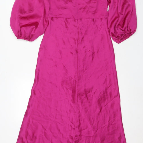 Quiz Women's Pink Long Shift Dress Size 10