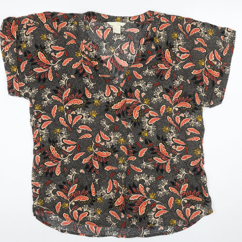 H&M Women's Multicoloured Floral Blouse, Size 10
