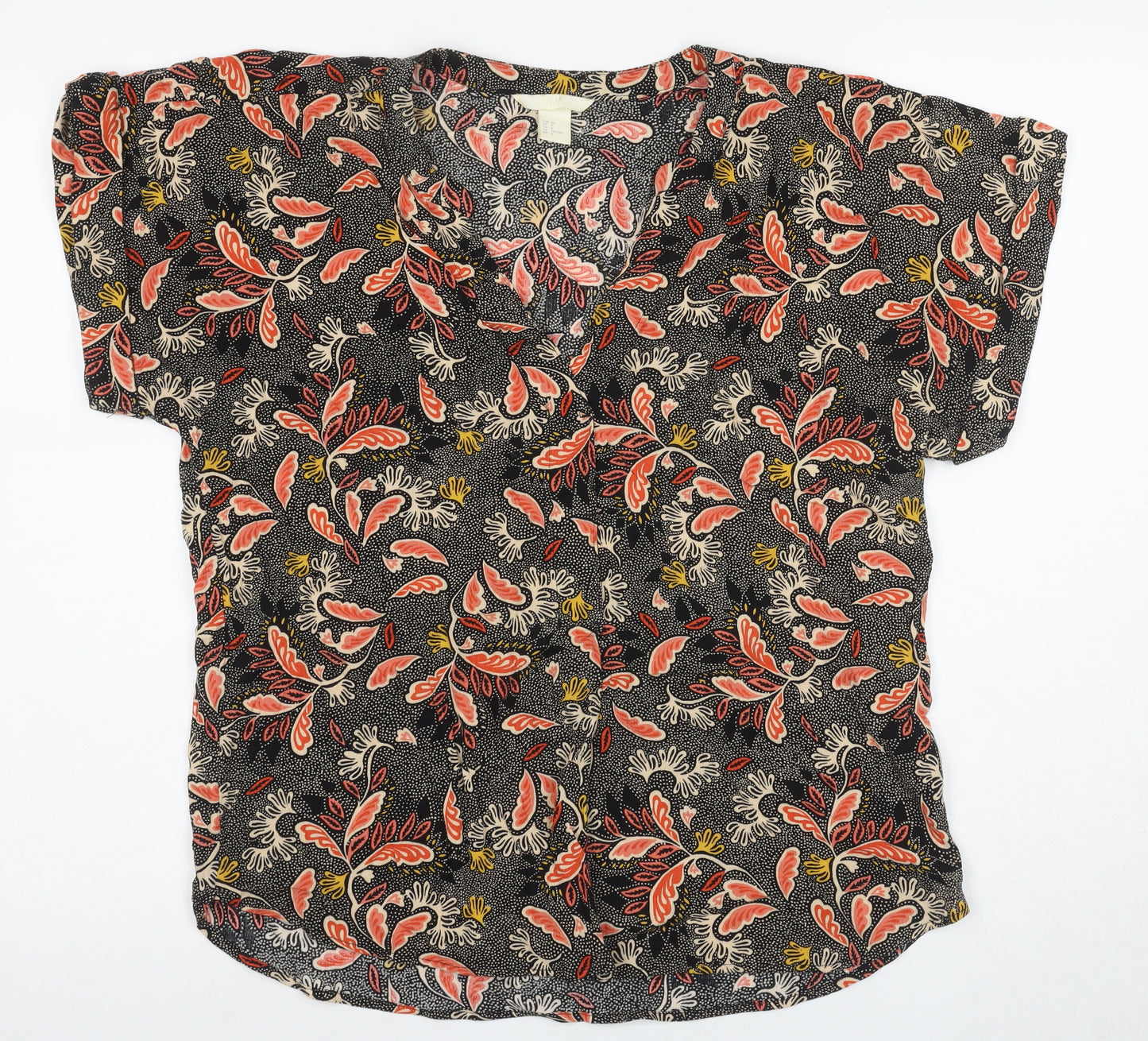 H&M Women's Multicoloured Floral Blouse, Size 10
