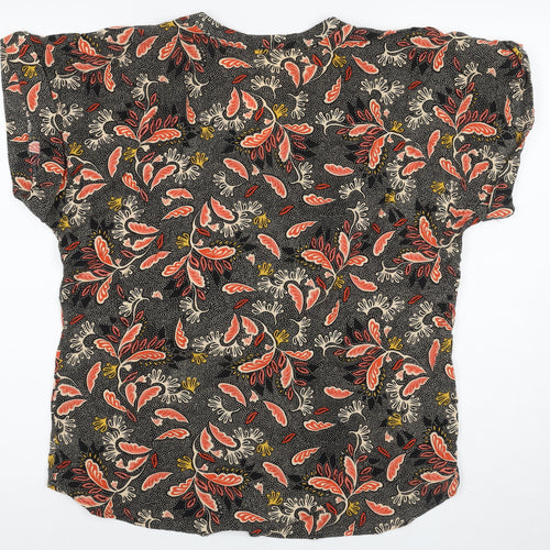 H&M Women's Multicoloured Floral Blouse, Size 10