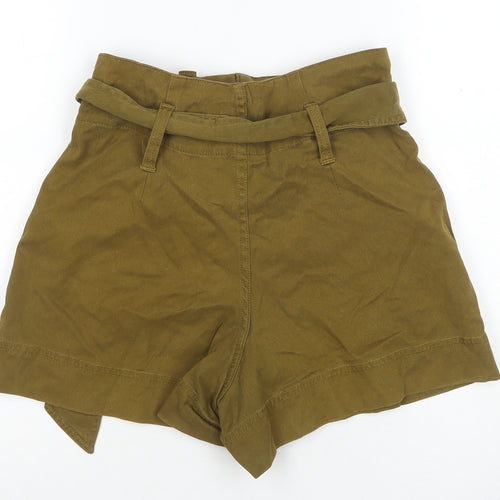 Topshop Women’s Brown Paperbag Shorts Size 8