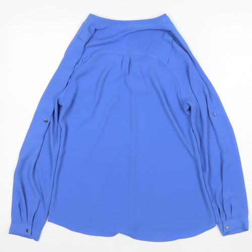Oasis Women's Blue Blouse, Size 8, Regular Fit