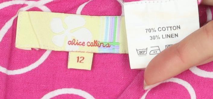 Alice Collins Women's Pink Shift Dress Size 12