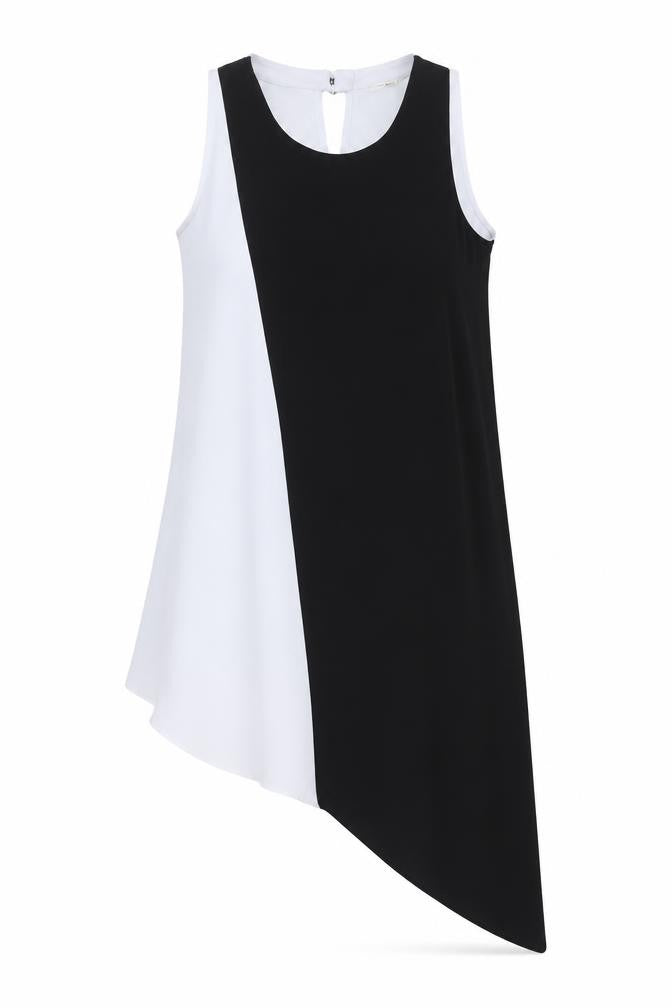 Front view of River Island Women's Black & White Camisole Blouse, size 8