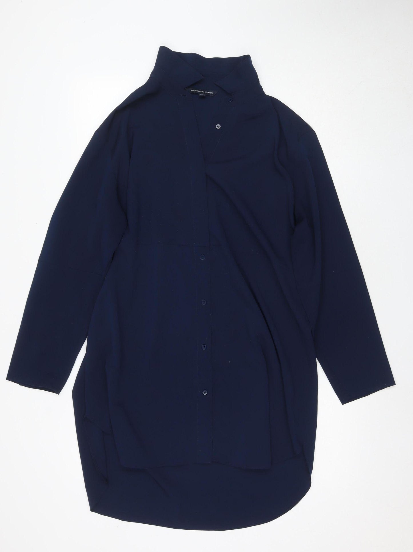 French Connection Blue Shirt Dress, Size 14, Women's Casual