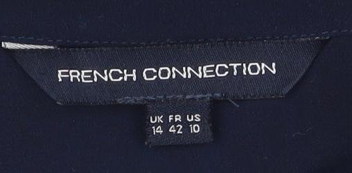French Connection Blue Shirt Dress, Size 14, Women's Casual