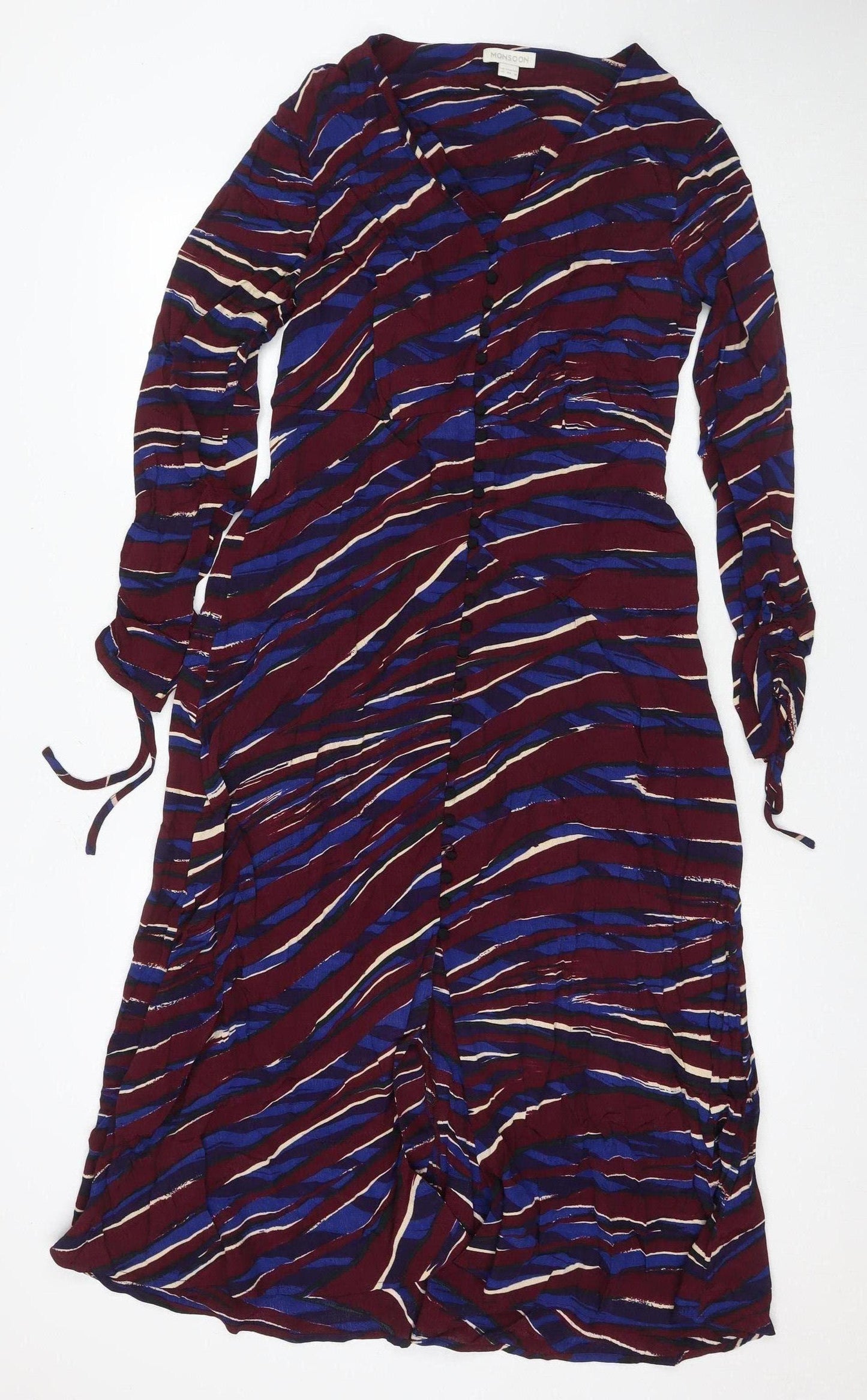 Monsoon Women Multicoloured Dress Size 12 Geometric