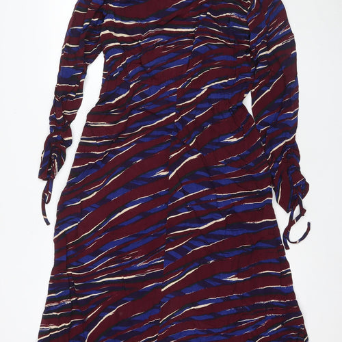 Monsoon Women Multicoloured Dress Size 12 Geometric