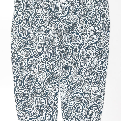 Boden Women's Multicoloured Paisley Jogger Trousers Size 12