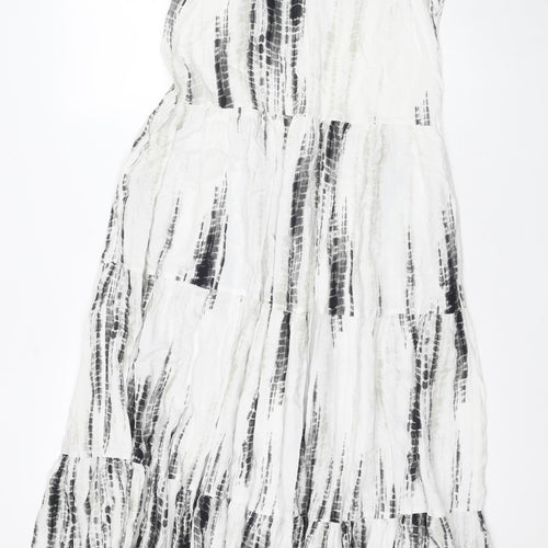 NEXT Women's White Dress Size 10 Sleeveless Viscose