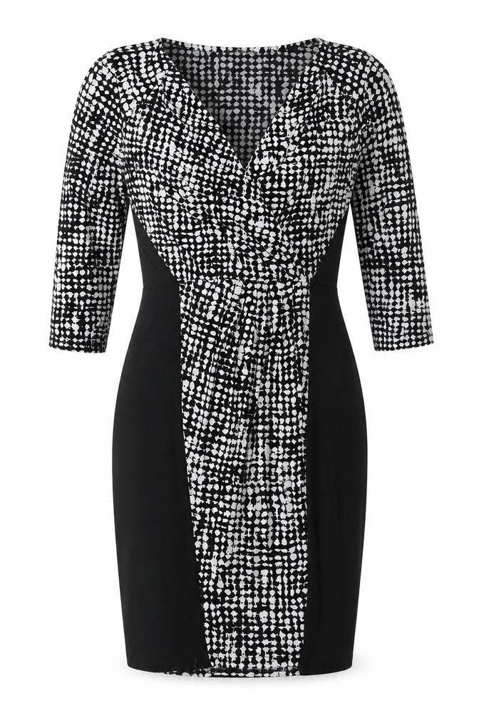 Oasis Women's Black Bodycon Dress, M, Geometric Party