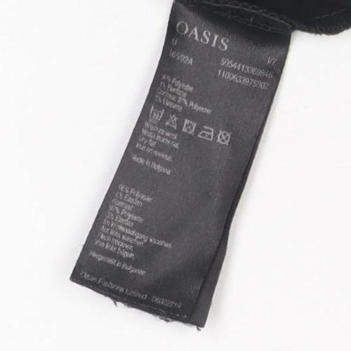 Oasis Women's Black Bodycon Dress, M, Geometric Party
